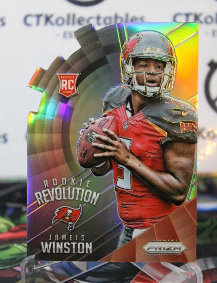 2015 PANINI PRIZM JAMEIS WINSTON # RR1 ROOKIE DIE CUT SILVER PRIZM NFL TAMPA BAY BUCCANEERS GRIDIRON  CARD