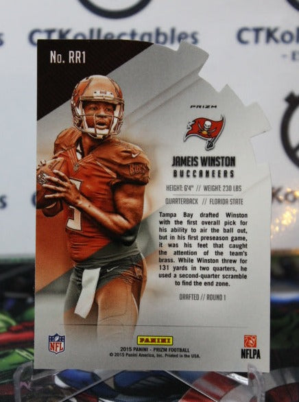 2015 PANINI PRIZM JAMEIS WINSTON # RR1 ROOKIE DIE CUT SILVER PRIZM NFL TAMPA BAY BUCCANEERS GRIDIRON  CARD