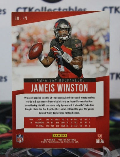 2019 PANINI PRESTIGE JAMEIS WINSTON # 44 NFL TAMPA BAY BUCCANEERS GRIDIRON  CARD