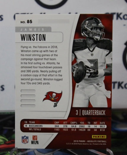 2019 PANINI ABSOLUTE JAMEIS WINSTON # 85 NFL TAMPA BAY BUCCANEERS GRIDIRON  CARD