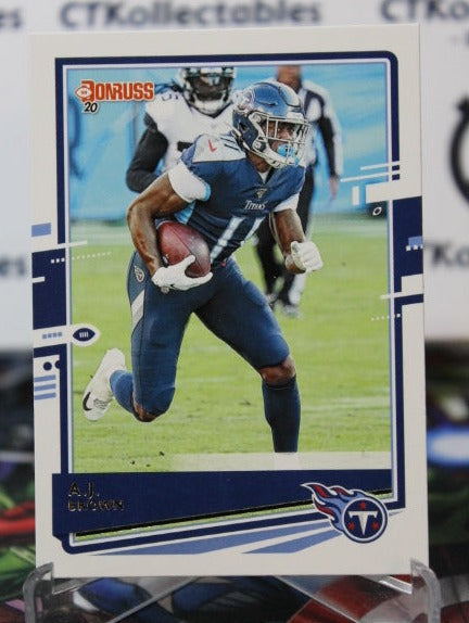 2020 PANINI DONRUSS A.J. BROWN  # 247  NFL TENNESSEE TITANS GRIDIRON  CARD