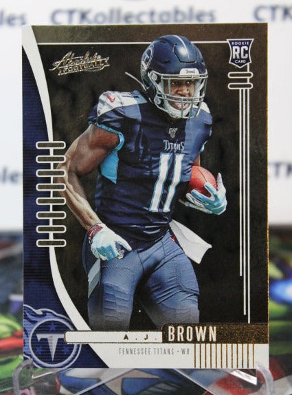 2019 PANINI ABSOLUTE A.J. BROWN  # 101  ROOKIE  NFL TENNESSEE TITANS GRIDIRON  CARD