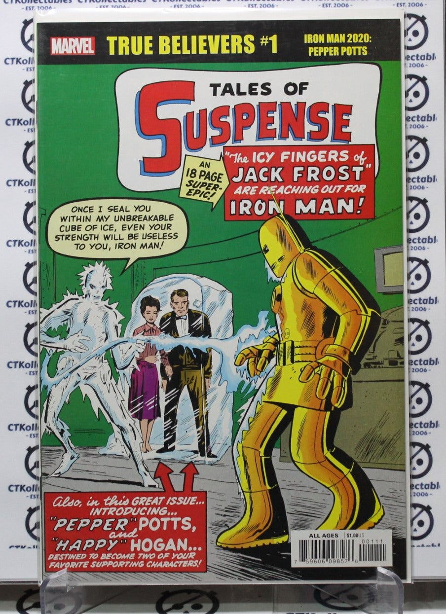 TRUE BELIEVERS # 1 TALES OF SUSPENSE REPRINT MARVEL  IRON MAN  JACK FROST NM COMIC BOOK 2020