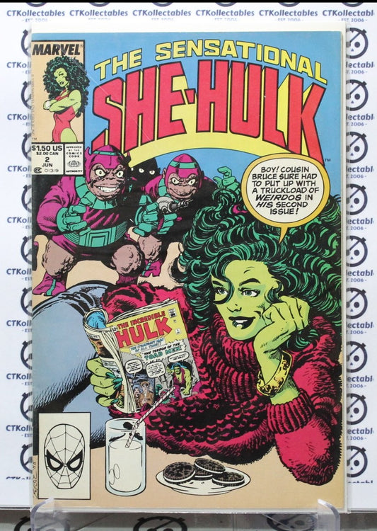 THE SENSATIONAL SHE-HULK # 2  MARVEL  VF COMIC BOOK 1989