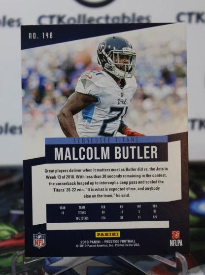 2019 PANINI PRESTIGE MALCOLM BUTLER  # 148  NFL TENNESSEE TITANS GRIDIRON  CARD