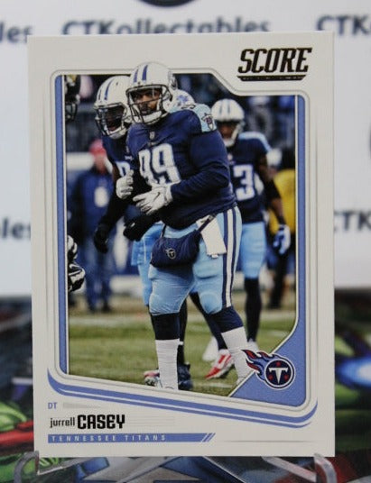 2018 PANINI SCORE JURRELL CASEY  # 319 NFL TENNESSEE TITANS GRIDIRON  CARD