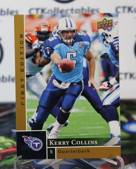 2009 UPPER DECK KERRY COLLINS # 142 GOLD  NFL TENNESSEE TITANS GRIDIRON  CARD