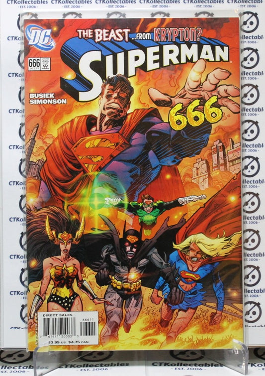 SUPERMAN # 666 BEAST FROM KRYPTON NM  DC COMIC BOOK 2007