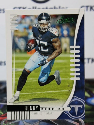 2019 PANINI ABSOLUTE DERRICK HENRY  # 33 GREEN  NFL TENNESSEE TITANS GRIDIRON  CARD