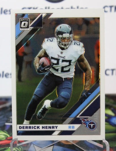 2019 PANINI DONRUSS OPTIC DERRICK HENRY  # 95  NFL TENNESSEE TITANS GRIDIRON  CARD