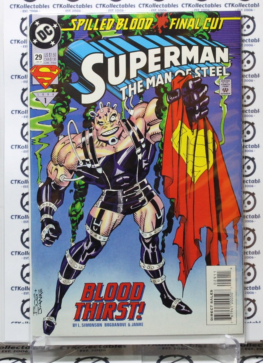 SUPERMAN THE MAN OF STEEL # 29 BLOOD THIRST NM  DC COMIC BOOK 1994