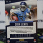 2019 PANINI PRESTIGE DION LEWIS  # 165  NFL TENNESSEE TITANS GRIDIRON  CARD