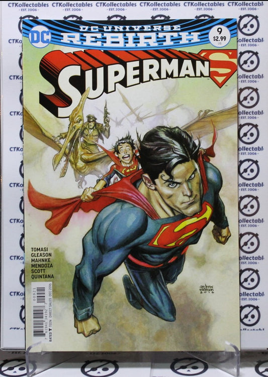 SUPERMAN  # 9 NM VARIANT DC UNIVERSE REBIRTH COMIC BOOK 2016