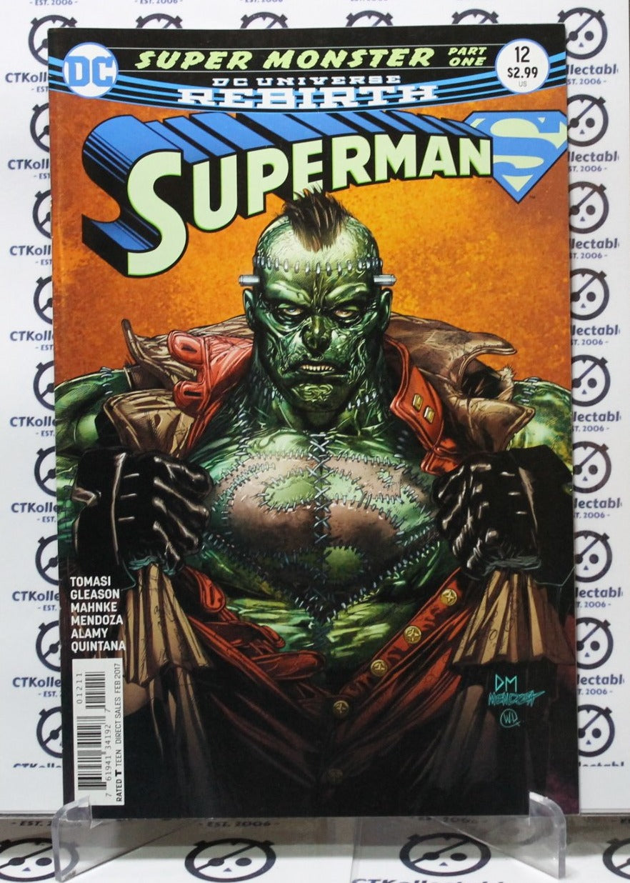 SUPERMAN  # 12 NM SUPER MONSTER DC UNIVERSE REBIRTH COMIC BOOK 2017