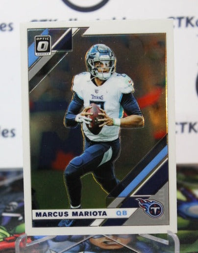 2019 PANINI DONRUSS OPTIC  MARCUS MARIOTA  # 94  NFL TENNESSEE TITANS GRIDIRON  CARD