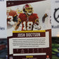 2019 PANINI PRESTIGE JOSH DOCTSON # 72 NFL WASHINGTON REDSKINS GRIDIRON  CARD