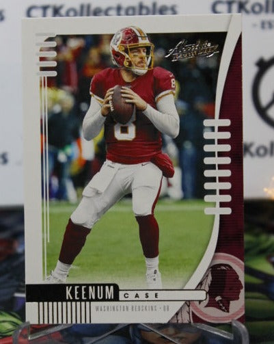 2019 PANINI ABSOLUTE CASE KEENUM # 58 NFL WASHINGTON REDSKINS GRIDIRON  CARD