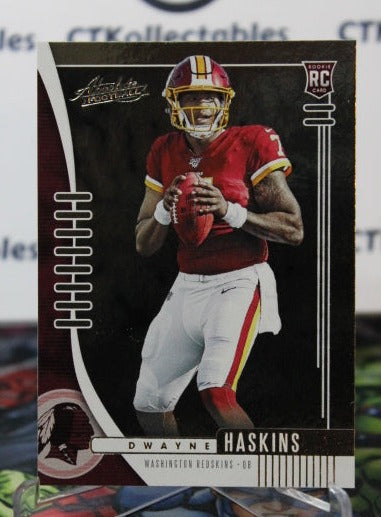 2019 PANINI ABSOLUTE DWAYNE HASKINS # 116 ROOKIE  NFL WASHINGTON REDSKINS GRIDIRON  CARD