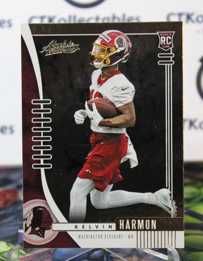 2019 PANINI ABSOLUTE KELVIN HARMON # 196 ROOKIE NFL WASHINGTON REDSKINS GRIDIRON  CARD