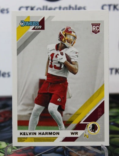 2019 PANINI DONRUSS KELVIN HARMON # 299 ROOKIE NFL WASHINGTON REDSKINS GRIDIRON  CARD