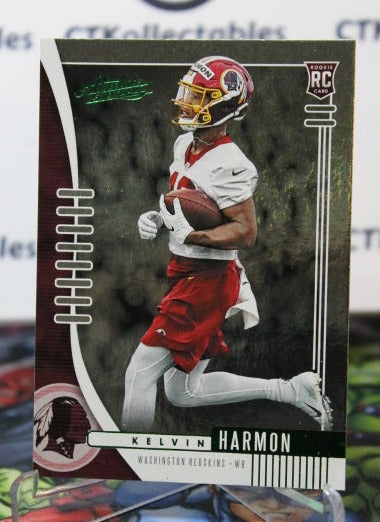 2019 PANINI ABSOLUTE KELVIN HARMON # 196 ROOKIE GREEN NFL WASHINGTON REDSKINS GRIDIRON  CARD