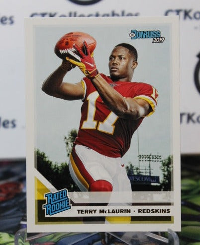 2019 PANINI DONRUSS TERRY McLAURIN # 329 RATED ROOKIE NFL WASHINGTON REDSKINS GRIDIRON  CARD