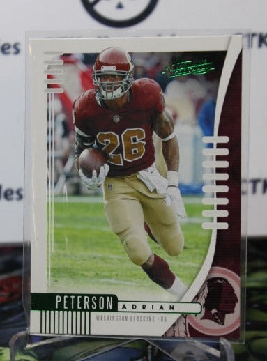 2019 PANINI ABSOLUTE ADRIAN PETERSON # 59 GREEN NFL WASHINGTON REDSKINS GRIDIRON  CARD