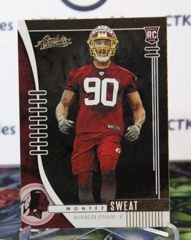 2019 PANINI ABSOLUTE MONTEZ SWEAT # 195 ROOKIE NFL WASHINGTON REDSKINS GRIDIRON  CARD