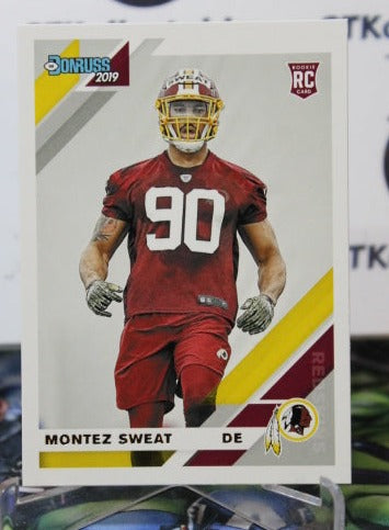 2019 PANINI DONRUSS MONTEZ SWEAT # 260 ROOKIE NFL WASHINGTON REDSKINS GRIDIRON  CARD