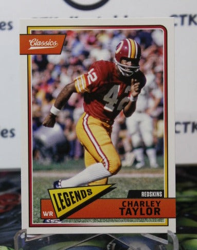 2018 PANINI CLASSICS CHARLEY TAYLOR # 189 LEGENDS  NFL WASHINGTON REDSKINS GRIDIRON  CARD