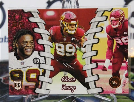 2020 PANINI OMEGA CHASE YOUNG  # O-35 ROOKIE NFL WASHINGTON REDSKINS GRIDIRON  CARD