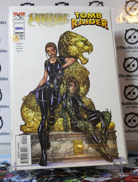 WITCHBLADE  TOMB RAIDER # 1  MICHEAL TURNER COMIC BOOK IMAGE / TOP COW SEXY 1998