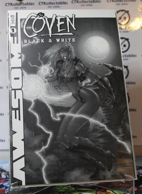 COVEN # 1 BLACK & WHITE AWESOME COMICS COMIC BOOK  1998