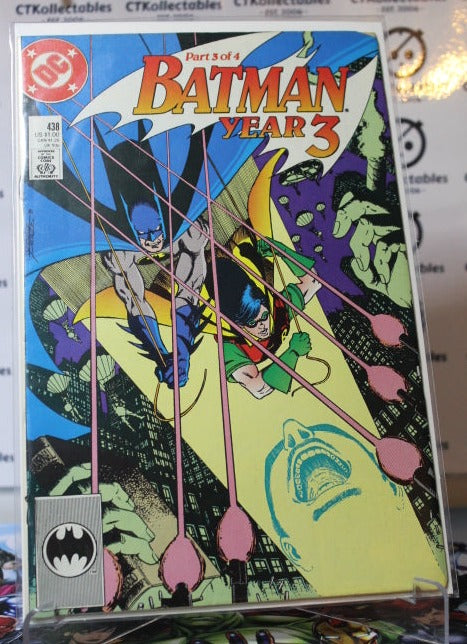 BATMAN YEAR 3 # 438 DC COMIC BOOK 1989