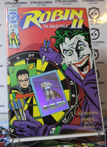ROBIN II # 2 THE JOKER'S WILD HOLOGRAM COVER VARIANT DC COMIC BOOK 1991