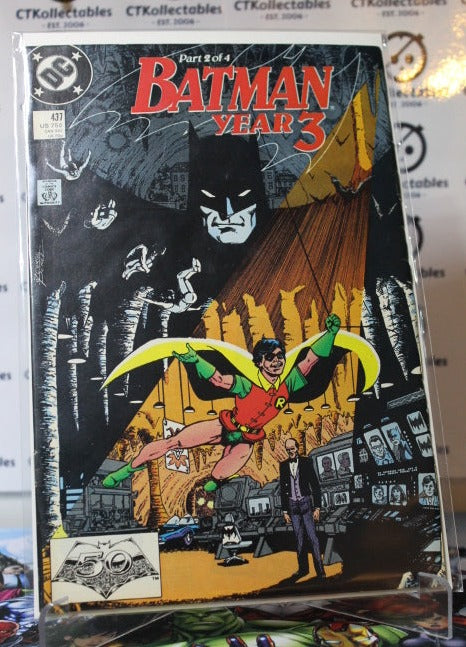 BATMAN YEAR 3 # 437 DC COMIC BOOK 1989