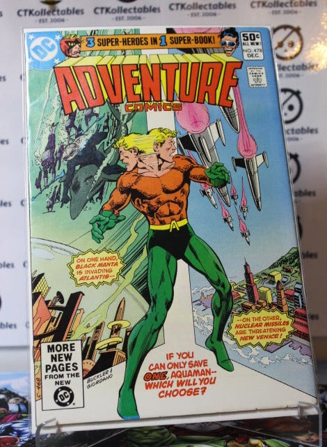 ADVENTURE COMICS # 478  AQUAMAN DC COMIC BOOK 1980