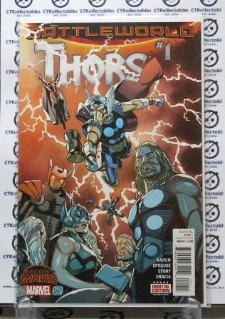 THORS # 1 BATTLE WORLD SECRET WARS  NM MARVEL COLLECTABLE COMIC BOOK 2015