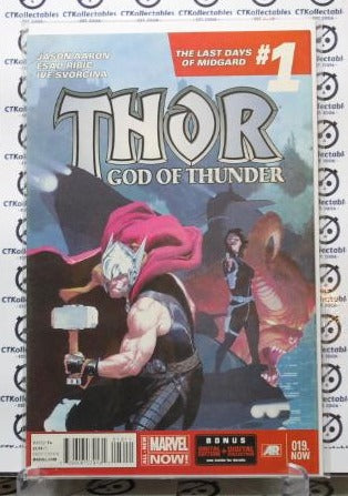 THOR  GOD OF THUNDER # 019 THE LAST DAYS OF MIDGARD #1 NM  MARVEL COMIC BOOK 2014