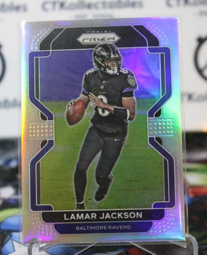 2021 PANINI PRIZM LAMAR JACKSON # 282  SILVER PRIZM NFL RAVENS GRIDIRON CARD