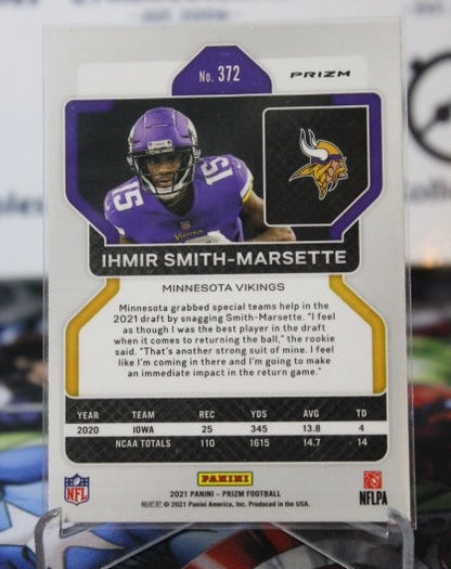 2021 PANINI PRIZM IHMIR SMITH-MARSETTE # 372 SILVER PRIZM ROOKIE NFL MINNESOTA VIKINGS GRIDIRON  CARD