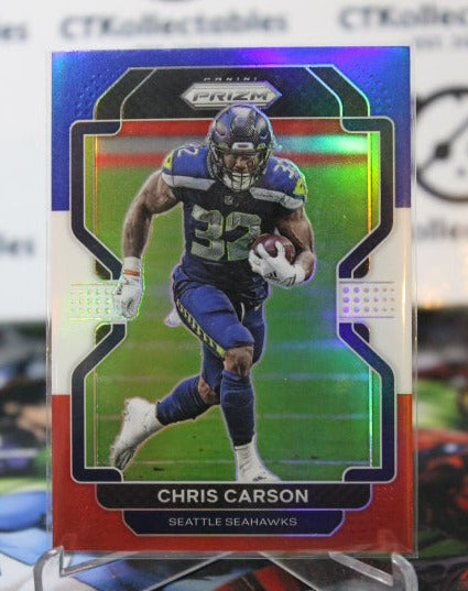 Chris carson white outlet jersey