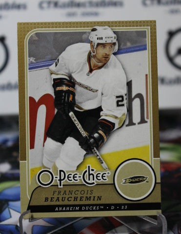 2008-09 O-PEE-CHEE FRANCOIS BEAUCHEMIN # 36 ANAHEIM DUCKS NHL HOCKEY CARD