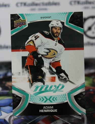 2021-22 UPPER DECK MVP ADAM HENRIQUE # 164 ANAHEIM DUCKS NHL HOCKEY CARD