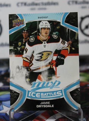 2021-22 UPPER DECK MVP JAMIE DRYSDALE # 245 ICE BATTLES ROOKIE ANAHEIM DUCKS NHL HOCKEY CARD