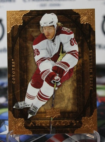 2008-09 UPPER DECK ARTIFACTS PETER MUELLER # 25 ROOKIE ARIZONA COYOTES NHL HOCKEY CARD