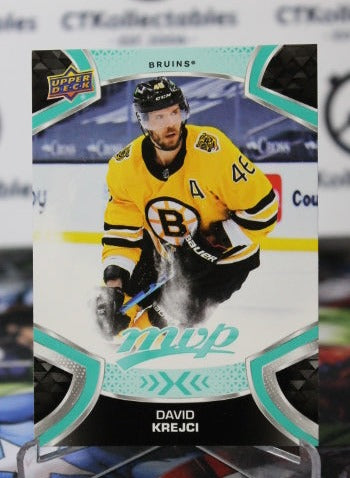 2021-22 UPPER DECK MVP DAVID KREJCI # 66 BOSTON BRUINS NHL HOCKEY CARD