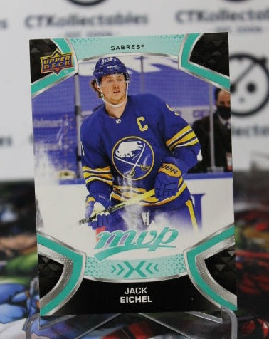 2021-22 UPPER MVP JACK EICHEL # 55 BUFFALO SABRES NHL HOCKEY TRADING CARD