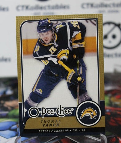 2008-09 O-PEE CHEE THOMAS VANEK # 256  BUFFALO SABRES NHL HOCKEY TRADING CARD