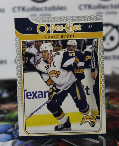 2009-10 O-PEE CHEE CRAIG RIVET # 99  BUFFALO SABRES NHL HOCKEY TRADING CARD